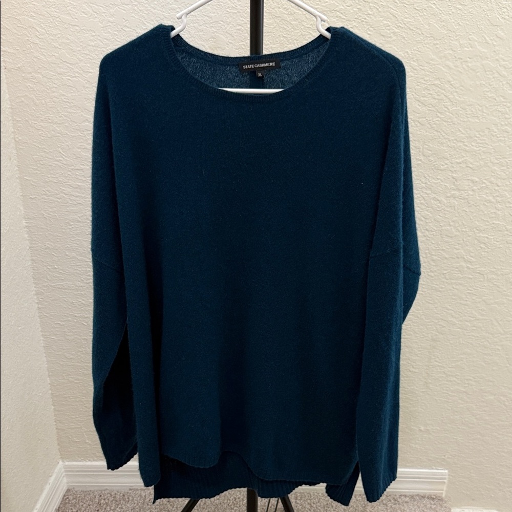 Women's Blue Sweater 100% Chashreme
